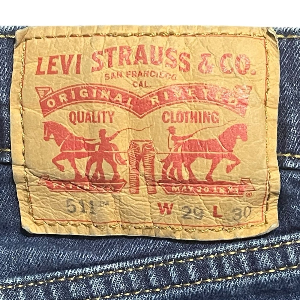 Levi's Blue Slim Straight Jeans